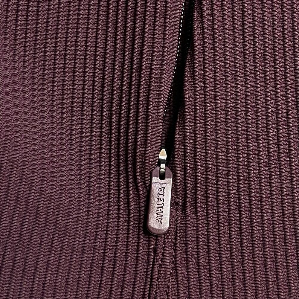 Athleta Salutation Ribbed Jacket womens size M Slate - Picture 14 of 14